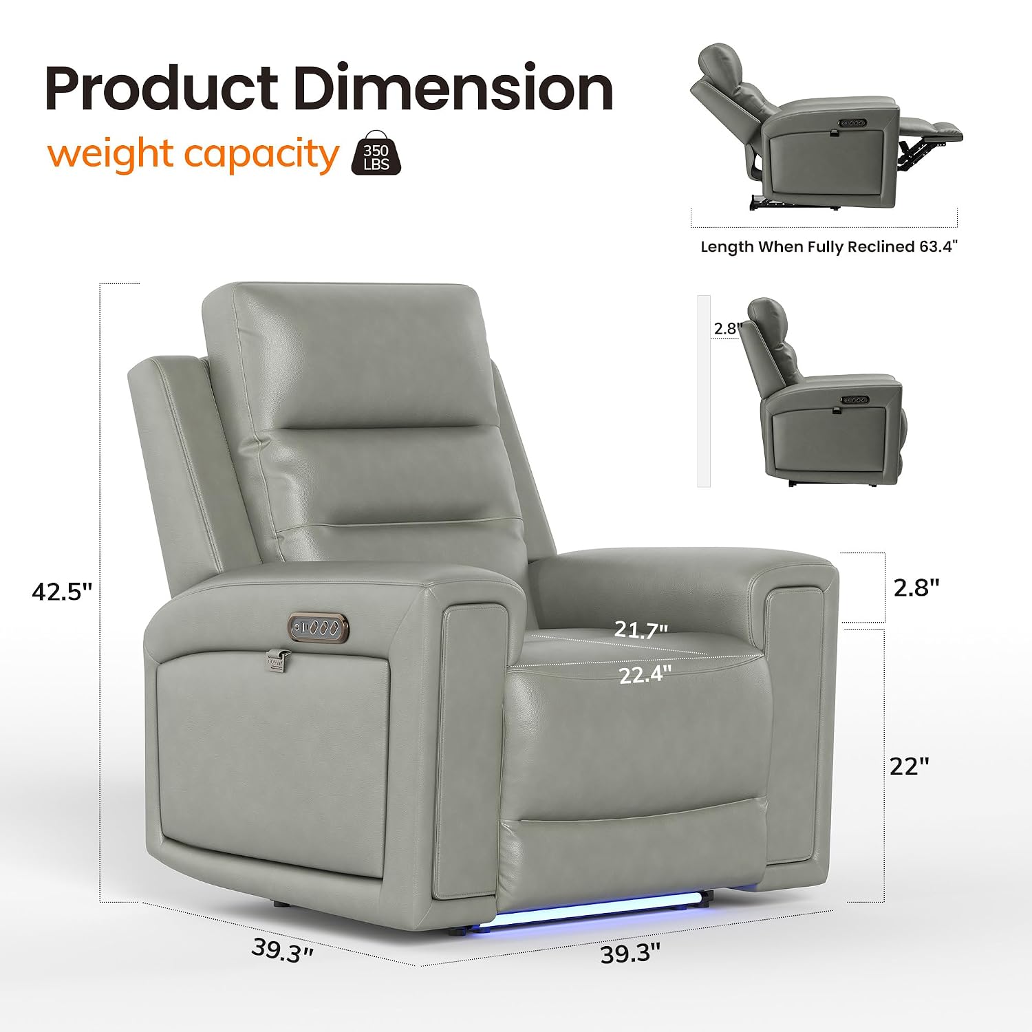 Triple Motors Power Recliner C - Home Cinema Chairs recension och pris